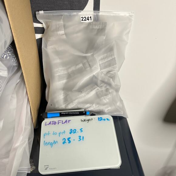 Lara Krude Women's Blouse Size XS Gray Check Stripe Cotton Artisan Lagenlook - Picture 12 of 12